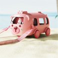 thumbnail image 2 of HAOMONZEN Water Bottle with Cute Cartoon Bus Design Removable Fun Toy Water Bottle with Adjustable Shoulder Strap Is Easy To Carry Suitable for Camping Trips for Snack Bathroom Warehouse Sale, 2 of 8