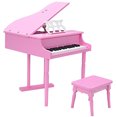 thumbnail image 1 of Costway 30 key Piano w/ Bench Wood Pink, 1 of 8