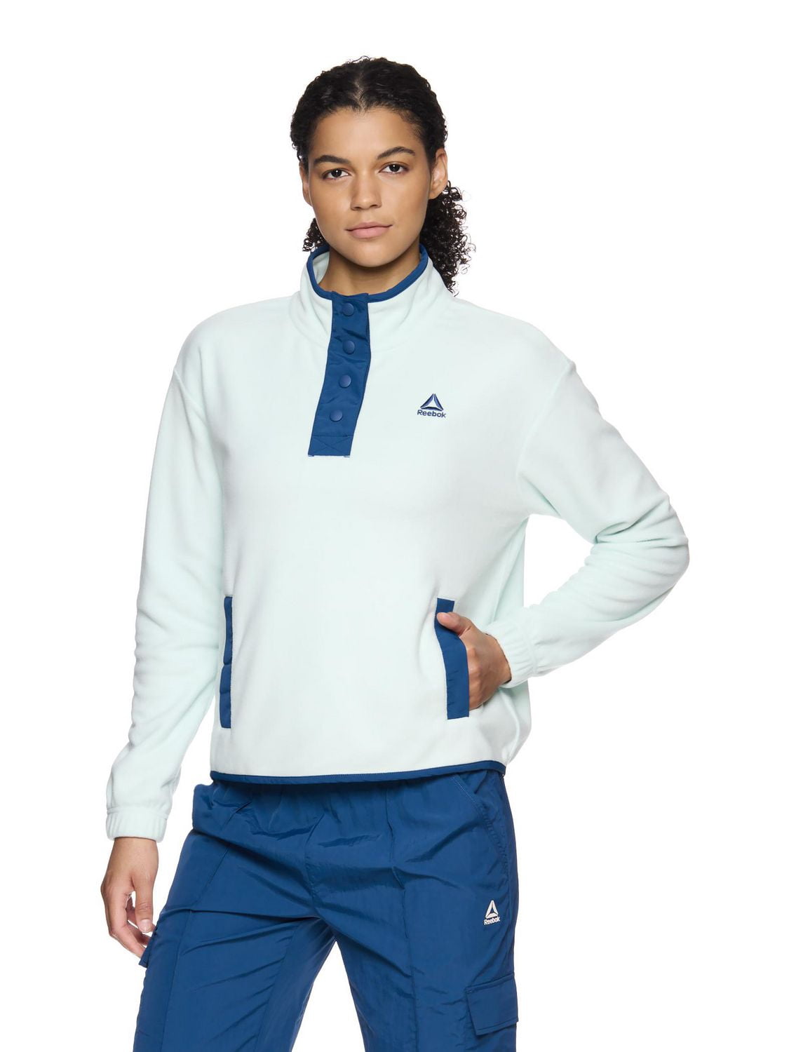 Reebok Women's Weekender Pullover Sweater with Pockets