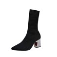 thumbnail image 2 of LSLJS High Heel Sandales pour Femmes Sandales pour Dames Bottes Ajustées Bottes Simples Bottines Élégantes, Bottes Mi-Mollet pour Femmes, Bottes pour Femmes, 2 of 4
