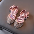 thumbnail image 3 of MIASHUI Chaussures de Fille Robe Nœud Papillon Paillettes Princesse Chaussures de Fête Talons Bas Sandales Mary Jane, Rose, 2-2,5 Ans, 3 of 7