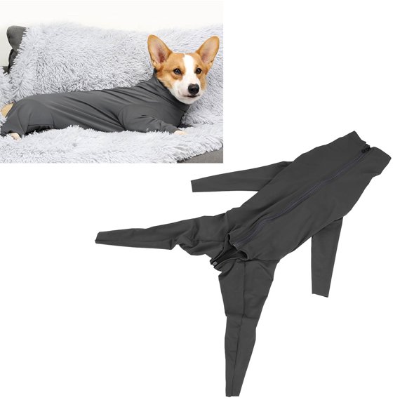 Dog Onesie Surgical Recovery Suit for After Surgery Pet Anti Shedding Bodysuit Long Sleeve Anxiety Shirt for Female Male Dog, Dog Full Coverage Jumpsuit Elastic Prevent Shedding