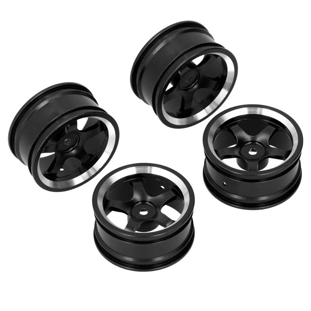 RC Crawler Parts, RC Car Wheel Rim Hubs Wear-Resistant Durable Lightweight for MN86 1/12 RC Crawler Red,Blue,Black