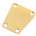 thumbnail image 1 of Bass Neck Plate, Electric Guitar Neckplate Standard Design Trapezoidal With 4pcs Screw For DIY Black,Gold, 1 of 8