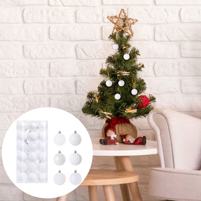 Meitianfacai 36PCS Christmas Xmas Tree Ball Bauble Hanging Home Party Ornament Decor 3CM