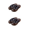 thumbnail image 1 of ZheElen Japanese Clogs Slippers Geta Sandals Flip Flops for Men Women 36 Blue Round Size 41 2Set, 1 of 6