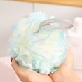 thumbnail image 4 of Bath Shower Sponge | Colorful Dual-Tone Soft Non-Scattering Body Scrubber | Plentiful Foamy Lather | Quick-Dry Hanging Loop | Gentle for Sensitive Skin | 1 Pack | 4.7 x 4.7 in | Exfoliating Bath Pouf, 4 of 6