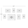 thumbnail image 3 of Boba 7pc White Gallery Picture Frame Set, 3 of 10
