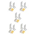 thumbnail image 3 of Transemion Metal Securely Install Speakers With Strong Hardness Wall Mount Replacement Brackets Strong white 5Set, 3 of 6