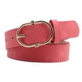 thumbnail image 4 of Youkk 1/2/3/5 Womens Belt With Alloy Buckle Heads And Finely Crafted Edging Available In Multiple Colors red 1 Pc, 4 of 6
