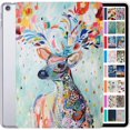 thumbnail image 1 of iPad Mini 7.9 Inch 5 Gen [ Mini 5th Generation 2019 ] A2133 A2124 A2126 MUXH2LL/A MUXF2LL/A MUXG2LL/A Trifold Printed PC Lightweight Protective Clear Back Cover - Deer Print, 1 of 5