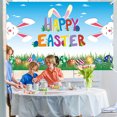 thumbnail image 2 of Lksixu Easter Decorations Easter Banner Holiday Decorations Eggs Bunny Banner Cloth Holiday Party Photo Background Easter Ornaments Spring Decor for Party Holiday, 2 of 4