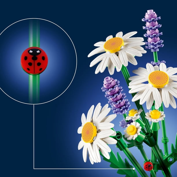 LEGO Botanicals Daisies Building Toy - Artificial Flowers Crafting
