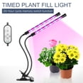 thumbnail image 3 of Lampe Phytolampe à DEL 6000K à Spectre Complet à Pince, Multi-Têtes, Étanche, Lampe de Croissance pour Plantes avec DEL Bleues et Rouges pour Plantes d'Intérieur, 3 of 9