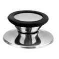 thumbnail image 2 of Universal Stainless Steel Anti-scald Pot Cover Knob Household Kitchen Antislip Pan Lid Handle Grip Cookware Kitchenware Black Small, 2 of 9
