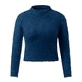 thumbnail image 3 of GigrtiJin Chandails à Col Roulé pour Femmes Décontractés Couleur Unie Ajustés Courts Chandails à Enfiler Hauts Mode Confortables Blouses Décontractées, 3 of 7