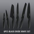 thumbnail image 2 of Hecef 6 Piece Knife Set, Black Oxide Razor Sharp Chef Santoku Cooking Knife, 2 of 11