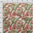 thumbnail image 3 of oneOone Viscose Jersey Red Fabric Leaves Sewing Craft Projects Fabric Prints By Yard 60 Inch Wide, 3 of 5