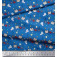 thumbnail image 2 of Soimoi Polyester Crepe Fabric Book,Magnifier & Telescope Education Theme Fabric Prints by Yard 42 Inch Wide, 2 of 3