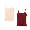 thumbnail image 3 of Timegard Camisoles 2 Pcs pour Femmes avec Soutien-Gorge Intégré Grande Taille Col Rond Respirantes Confortables Extensibles, 3 of 3