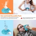 thumbnail image 3 of Ice Packs for Injuries Reusable  3 Pcs Cold/Hot Water Pack and 1 Taping for Pain Relief  Shoulder Knee  No-Leak Waterproof Light Blue Ice Bag After Surgery Recovery Therapy 6”/9”/11”, 3 of 7