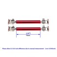 thumbnail image 2 of Racing Adjustable Adhensive Front Rear Bumper Lip Support Strut Brace Tie Pull Bar Kit 75/100/150/200mm 1 Pair, 2 of 7