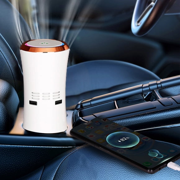 Vrorvz Home Air Purifier with True Filter for Wildfire Smoke Pet Dander Auto Mode Silent Operation USB Plug Portable Design Suit for Bedroom and Car Use