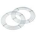 thumbnail image 1 of Unique Bargains 10' Metal Wire Wreath Frame Christmas Holiday Form Hanger, Green 2 Pack, 1 of 5