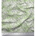 thumbnail image 1 of Soimoi Georgette Viscose Fabric Dry Tree Print Fabric by The Yard 42 Inch Wide, 1 of 3