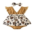 thumbnail image 1 of MesaSe Robe Salopette Princesse Confortable en Mélange de Coton et Dentelle pour Tout-Petit Bébé Fille, Robe d'Été à Volants, Manches Volantées, Robe de Fête Florale Verte 3-6 Mois, 1 of 8