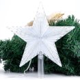 thumbnail image 4 of Christmas Tree Topper with LED Light,Clear Five-Pointed Star Tree Topper Plug in for Xmas New Year Lighted Christmas Tree Decoration, 4 of 5
