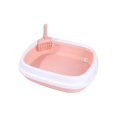 thumbnail image 3 of GROWTH TANK Cat Litter Box Heighten Splashproof Open Top Pet Litter Tray Kitten Potty Toilet Pink, 3 of 9