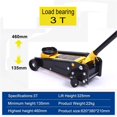 thumbnail image 2 of 2T/3T Floor Hydraulic Jack Pneumatic Low Profile Floor Jack Heavy-Duty Steel Racing Floor Jack With Single Piston Lift Pump ,Robust Construction, 2 of 7