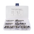 thumbnail image 1 of 100pcs Stainless Steel Hex Screw Nut Socket Head Flange Nylon Lock Nuts, 1 of 7