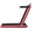 Red, variant on Gymax 2.25HP Under Desk Electric Pad Treadmill Running Machine w/ APP Navy