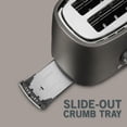 thumbnail image 3 of Sencor STS-6058BK 2-Slice Premium Metallic Toaster with Digital Button and Toaster Rack (Black), 3 of 4
