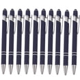 thumbnail image 3 of TIMIFIS Aluminum Black Gel Ink Pens 0.5Mm Fine Point Adhesive Click Pen Student Writing Ballpoint Pen Starting Season Supplies 5Pc, 3 of 5