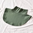 thumbnail image 3 of MesaSe Faux Col pour Femmes Détachable Rayé/uni Col Roulé Hauts à Porter en Extérieur Ou en Chandail Blanc Taille Unique, 3 of 3
