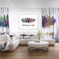 thumbnail image 3 of Design Art Fort Lauderdale Skyline Canvas Print, 3 of 3