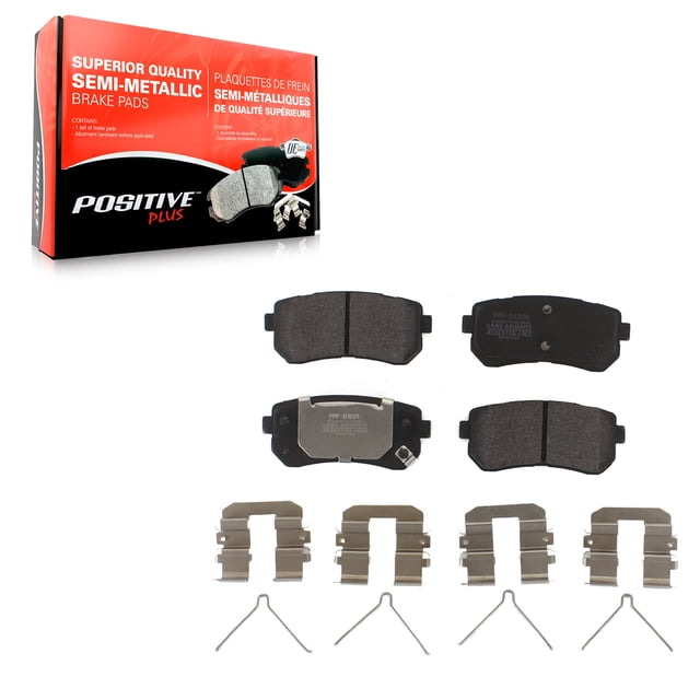 Positive Plus Rear Semi-Metallic Disc Brake Pads PPF-D1829 for Car Hyundai Sonata Kia Optima