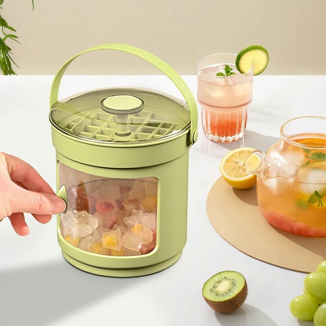 Clearance! JMYHOAM Ice Cube Tray Ice Sharpener Food Grade Ice Box Ice Tray Large Capacity Ice Storage Household Ice Bucket Home and Kitchen
