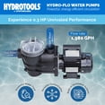 thumbnail image 3 of Swimline HydroTools Hydro Flo 0.25 HP Vertical Discharge Swimming Pool Pump, 3 of 11