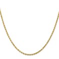 thumbnail image 3 of 14k Yellow Gold 20 Inch 2mm Rope Chain Necklace Pendant Charm, 3 of 9