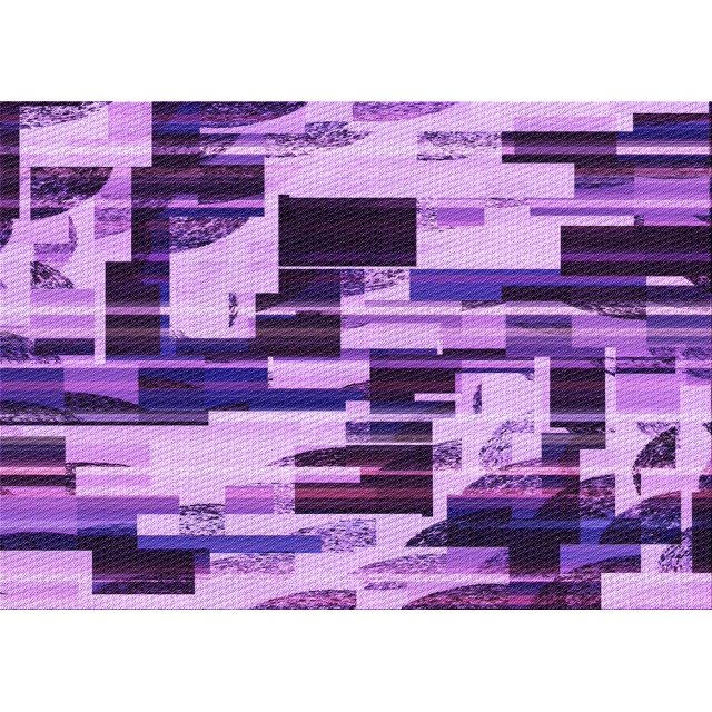 Ahgly Tapis Rectangulaire Lavable en Machine Intérieur Transitionnel Violet Violet, 5 Pieds x 7 Pieds