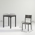 thumbnail image 3 of HOMCOM Ensemble de Table à Manger pour 2, Table et Chaises de Cuisine, Effet Bois Gris, 3 of 10