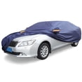 thumbnail image 2 of Blue PEVA Car Cover All Weather Breathable Rain Snow Sun Heat Resistant 3XL:Fit Sedan 185"-193", 2 of 11