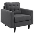 thumbnail image 1 of Modway Empress Upholstered Armchair, Gray, 1 of 5