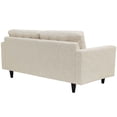 thumbnail image 3 of Modway Empress Modern Upholstered Fabric Tufted Loveseat in Beige, 3 of 5