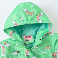 thumbnail image 4 of Veste pour Tout-Petit Coupe-Vent à Capuche avec Fermeture Éclair Imperméable pour Filles en Liquidation, 4 of 9