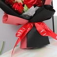 thumbnail image 4 of 11pcs Soap Artificial Flower Bouquet Artificial Flowers Like Fresh Cut Roses From The Garden , Red A, 4 of 5